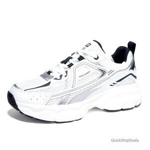 Women's Chunky Platform Sneakers Mesh Breathable Athletic Gym Workout Shoes